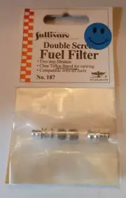 Sullivan Double Screen Fuel Filter Two Step Filtration Nitro Rc 187