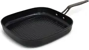 Blu. Cookware 28cm Grill Pan 100% toxin free 100% recycled non-stick PFAS free cookware with bamboo cleaning brush