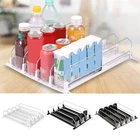Drink Organizer for Fridge Self-Sliding Soda Can Dispenser with Locking gyHWj