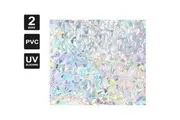 Vivva 3D Rainbow Reflective Window Film Decorative Privacy Static Clings Glass Sticker(45X500CM)