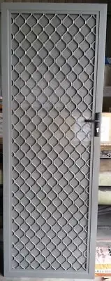 Diamond Grill Security Door w/ Privacy Mesh