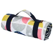 Sachi Nordic Geo Reusable 175x142cm Picnic Rug Outdoor Mat Blanket w/ Handle