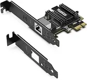 5Gb PCIe Network Card, YuanLey 5G Base-T PCI Express Ethernet Adapter with RTL8126, Support WOL, 5G/2.5G/1G/100Mbps NIC Card RJ45 Port for PC Windows/Linux OS