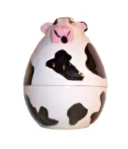 ++=Cow E*481a 19.2656 Ceramic Cow Box/String Holder