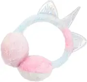 BIENKA Cute Rainbow Unicorn Earmuffs Plush Earmuff Outdoor Winter Ear Warmers Soft Comfortable for Girls Birthday