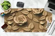 3D Mud Rose 4 Texture Non-slip Office Desk Mouse Mat Big Keyboard Game