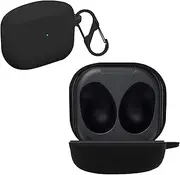 CONAPIKA Case for Samsung Galaxy Buds FE/2 PRO/2/Live, Lightweight Shockproof Silicone Protective Cover [Front LED Visible] Anti-Scratch Waterproof Earbud Skin Shell With Keychain