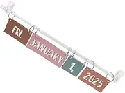 KALLORY 1Set Classroom Flip Calendar Set Bulletin Board Cards for Engaging Learning Interactive Management for Teachers Preschoolers