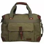 Canvas Handbag Shoulder Bag Messenger Carrier Bag Olive Od