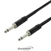 SWAMP Black Generic 1/4" Mono Jack Guitar Lead - 5m