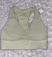 Offline By Aerie Beige The Hugger Stretch Medium Support Sports Bra XXS NWT