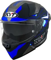 KYT R2R LED, full face helmet , color: Matt Black/Grey/Blue , size: L