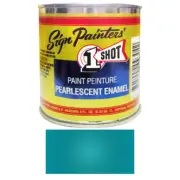 1/2 Pint 1 Shot 950P PEARLESCENT BLUE GREEN Paint Lettering Enamel Pinstriping