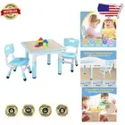 Durable Kids Arts & Crafts Table with 2 Adjustable Chairs - CPC & CE Approved