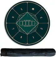 Portable Poker Table Top with Carrying Bag,8 Player Game Layout Mat for Play Cards,Poker Games(1.2 x 1.2 M)