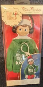 Elf on The Shelf Claus Couture Jingle Jam Hoodie With Headphones Green Hood