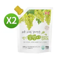 在飛比找森森購物網優惠-【韓味不二】2入組-花泉蜂蜜白葡萄茶500g-韓國進口