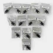 RCA Female To 1/4" Male Mono Audio Converter Adapter **Lot of 13**