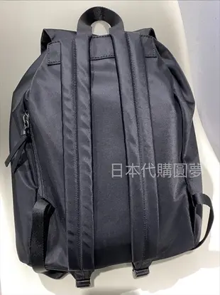 全新 Agnes b 新版 黑色 後背包 防潑水 牛皮 尼龍 寬背帶 保證真品 正品 女用 日本限定 小b 輕量 多夾層