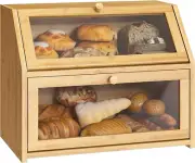 Bread Storage Farmhouse Bread Box for Kitchen Countertop Bread Container