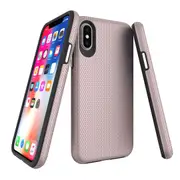 For iPhone XS & X Case, Armor Rose Gold Slim Shockproof Protective Phone Cover