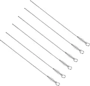 6Pcs Stainless Steel Barbecue Skewers Reusable BBQ Tools for Grilling Meat and Vegetables Dishwasher Safe for Outdoor Picnics and Camping