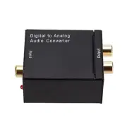 Digital to Analog Audio Converter Amplifier Decoder Optical Fiber Coaxial w