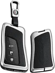 TECART Leather Car Key Case Key Protection Cover Keyring fit for Lexus UX ES GS NX RX LX GX UX200 UX250H US200 LC500 LS500 ES200 LS500H ES350 2/3/4 Buttons Zinc Alloy Key Fob Cover