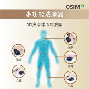 【OSIM】無線肩頸眼部紓壓組-無線3D巧摩枕+護眼樂Air(眼部按摩/肩頸按摩/溫熱放鬆/OS-2222+OS-1202)