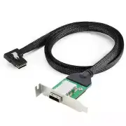 Mini SAS 8087 Left Bend to SFF-8088 Female Server Adapter Card Conversion Cable