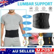 Lumbar Lower Back Support Brace Waist Belt Orthosis Therapy Pain Relief AU