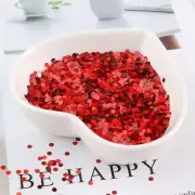 Red Dot Sequins - 1-3mm Pet Sequin Nail Art Decor Wedding Confetti DIY Crafts
