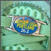 Portland 26.2 Marathon Runners Shoelace Shoe Charm or Zipper Pull