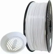 White ABS Filament 1.75 Mm 1KG White ABS + Filament 3D Printing Material CC3D...