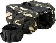 Dog Hiking Backpack Adjustable Strap for Medium Large Dogs Multipurpose Dog Saddle Bag with Side Pockets for Walking Training, M