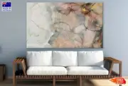 Green Pink & Gold Abstract Design Wall Canvas Home Decor Australian Made Quality