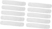 [Perfeclan] 10Pcs Sweat Pads under Bra Pads, Reusable under Breast Underwear Cotton Bra Liners, Sweating Supplies for Women Hot Weather