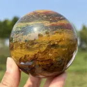 600g Natural Ocean Jasper Ball Reiki Quartz Crystal Sphere Decor Healing Gift