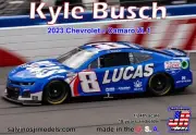 Salvinos JR Models RCC2023KBL 1:24 Kyle Busch 2023 Chevrolet Camaro Model Kit