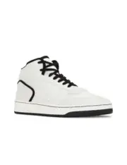 Authentic SAINT LAURENT SL80 Mid Top Sneaker Cuir Meridiano Graine Size 42 Men