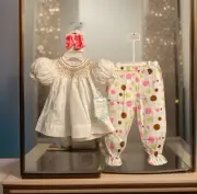 Girls NWT Remember Nguyen Smocked Pants Set & Dress Shirt Free Bow 12 Months