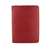 Metropol Zipped Folder with Calculator (Red) - A4