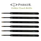 Parker Golden Touch Black Medium Point Ballpoint Refill New 6 Refills