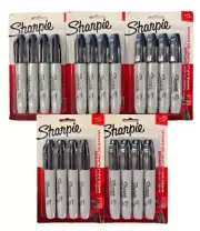 5 Pack Sharpie Permanent Markers Chisel Tip Black Pack of 4 EACH