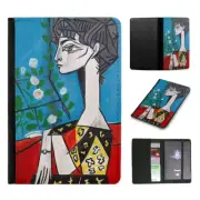 PASSPORT ITINERARY ORGANIZER|PABLO PICASSO - JACQUELINE WITH FLOWERS ART