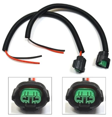 Extension Wire Pigtail Female P C H11 Two Harness Head Light High Beam Socket OE