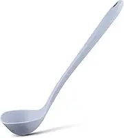 GRIRIW Large Silicone Ladle Spoon Heat Resistant Kitchen Utensil for Serving Soup Rice and Pasta Easy to Clean for Home and Restaurant Use