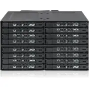 Icy Dock ToughArmor MB516SP-B Drive Enclosure for 5.25 - Serial ATA, Mini-SAS H
