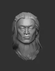 Shang Tsung v2 custom head for Mortal Kombat and other action figures