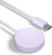 Tobfit Charging Cable for Samsung Galaxy Watch 4 Charging Cable, USB C Charging Cable for Samsung Galaxy Watch 7/7 Ultra/6/6 Classic/FE/5 Pro/5/4/4 Classic/3, Active 1/2 40 mm 44 mm (Purple)